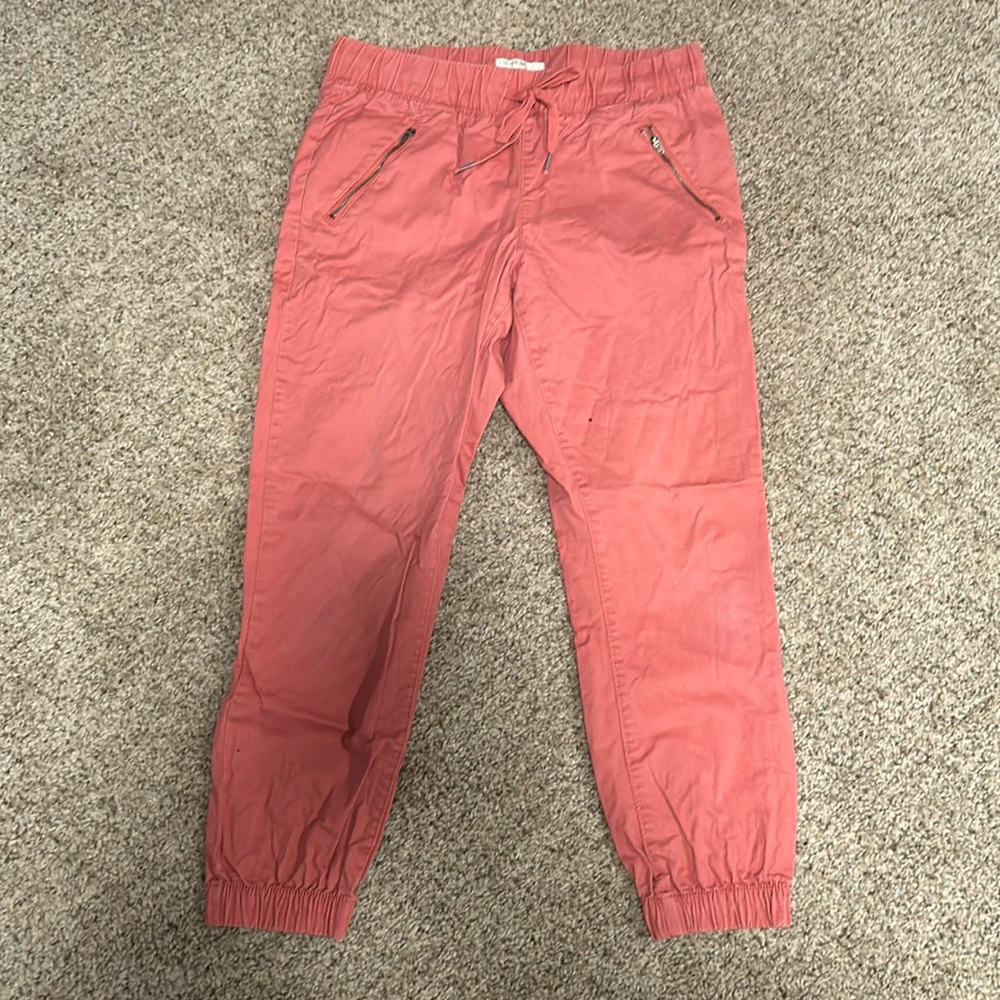 Coral cargo joggers